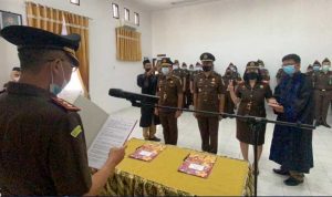 Kajari Donggala Lantik Tiga Pejabat Baru di Jajaran Kejari Donggala
