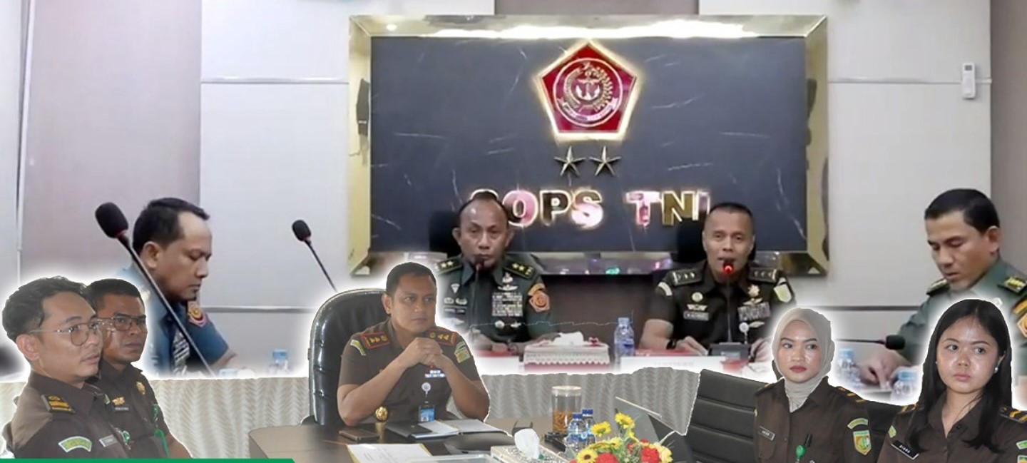 Kejari Donggala Ikuti Rakor Nasional Dukungan Pengamanan TNI