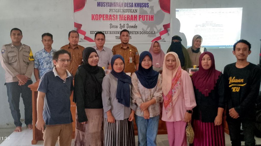 Pj. Kedes Loli Dondo Pimpin Musdessus Pembentukan Pengurus Koperasi Desa Merah Putih
