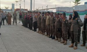 Sat Samapta Sabhara Polres Donggala Amankan Penertiban Pedagang dan Bangunan Liar di Sekitar Pasar Induk Ganti
