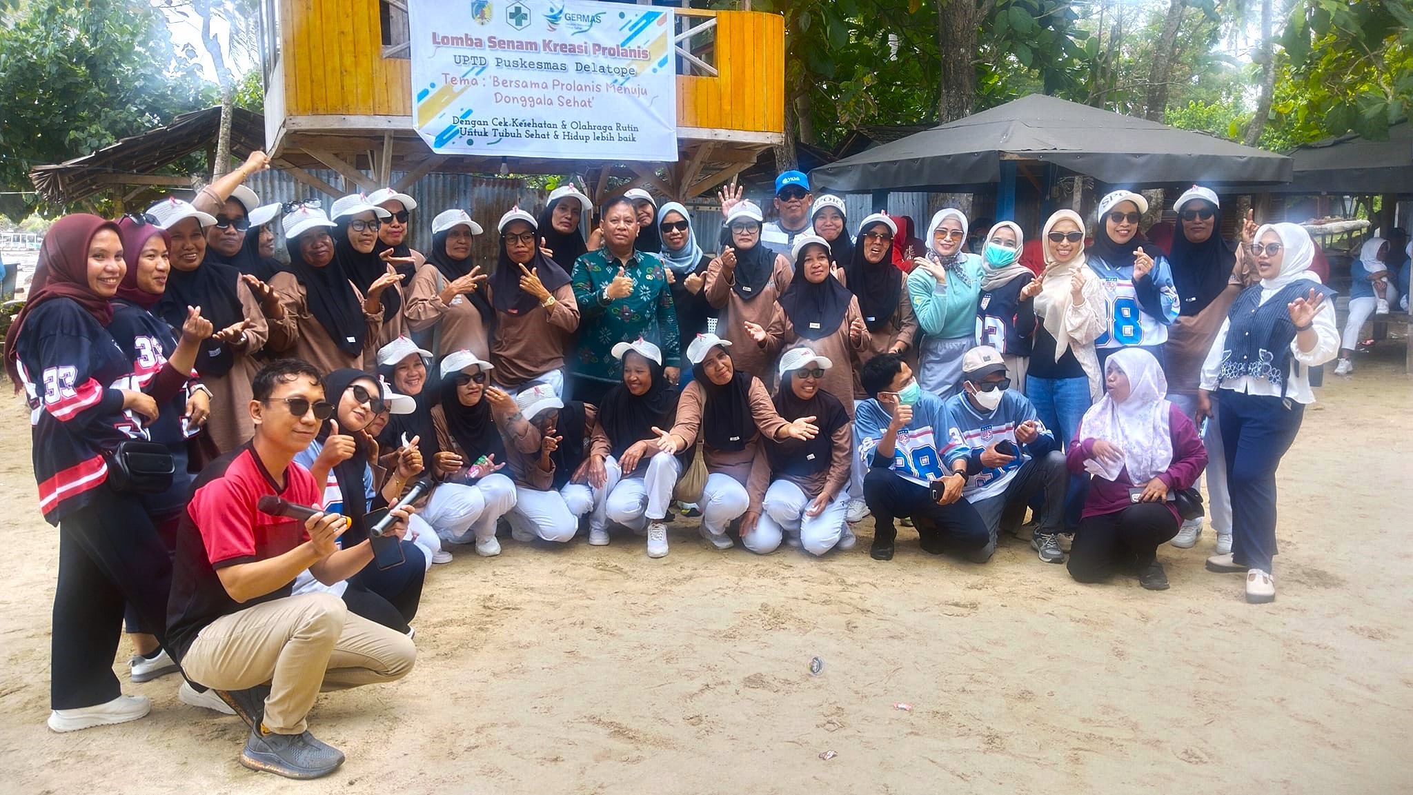 Camat Banawa Tengah Buka Lomba Senam Kreasi Prolanis di Destinasi Wisata Bolo Lia