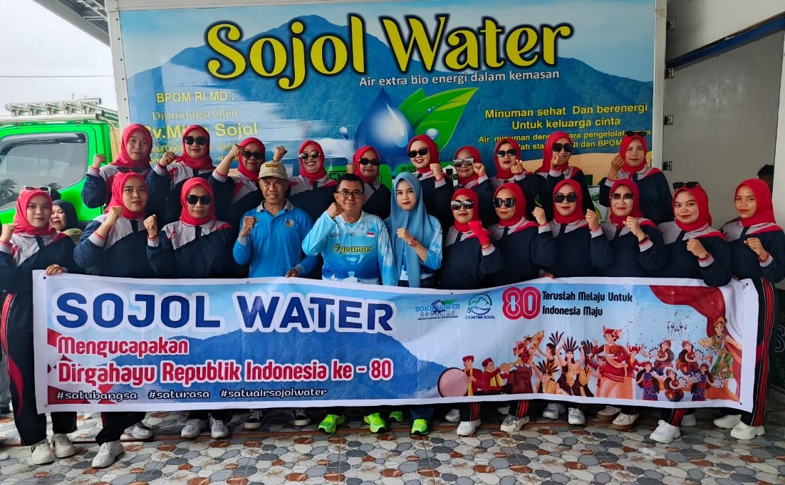 Sojol Water Jadi Sponsor Utama Jalan Sehat Meriahkan HUT ke-80 RI