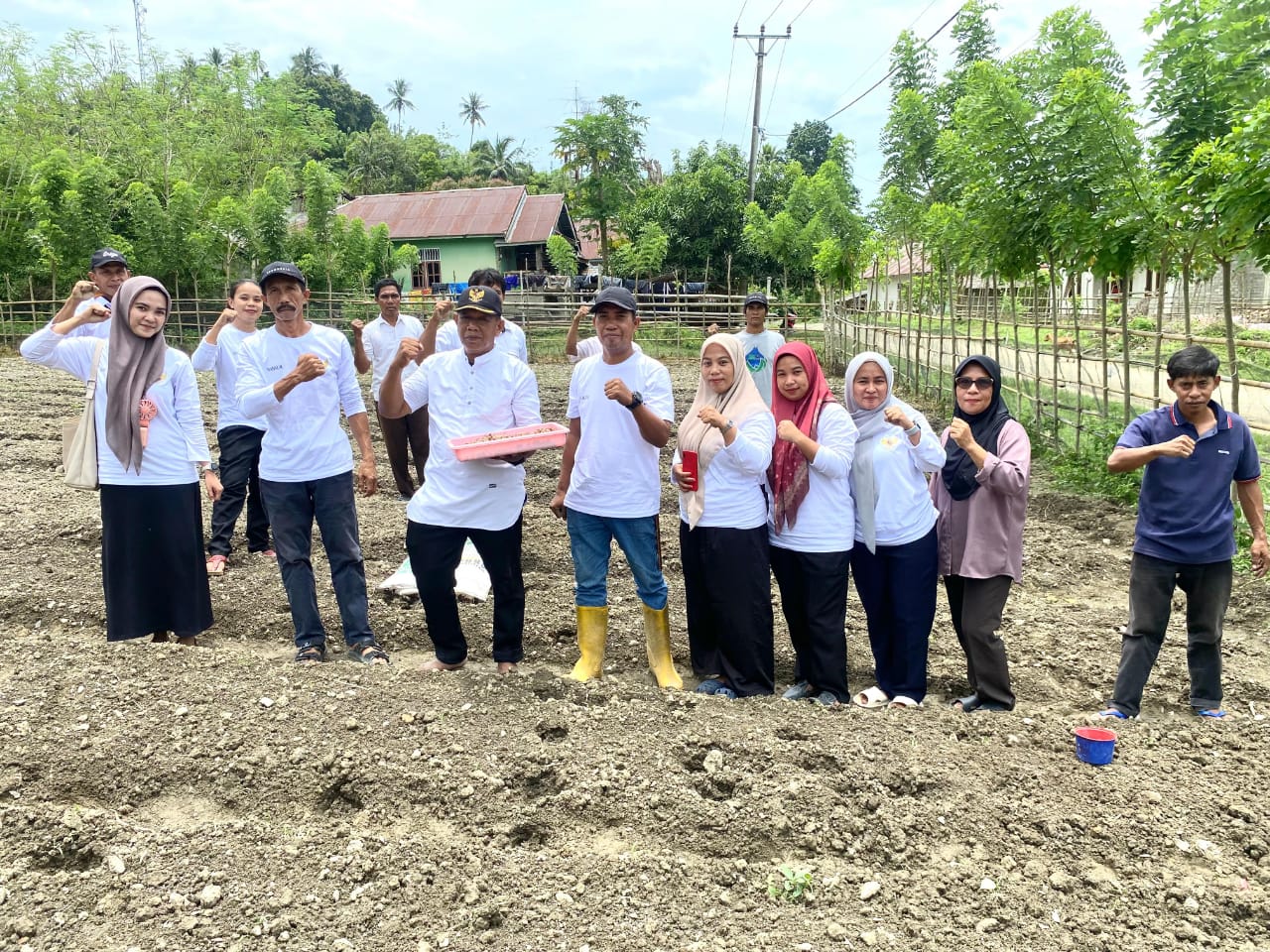 Pemdes Palau Dukung Program Ketahanan Pangan Nasional Melalui Gerakan Tanam Bawang