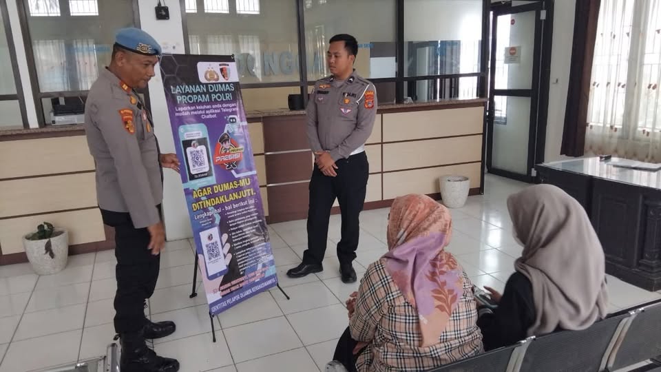 Kasi Propam Polres Donggala Lakukan Pengecekan dan Pengawasan di Kantor Samsat