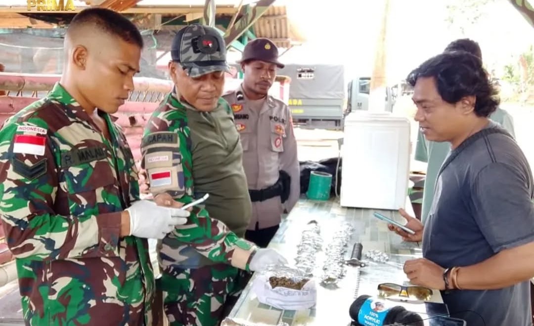 Prajurit TNI Gagalkan Penyelundupan Ganja di Perbatasan RI–PNG