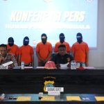 Polres Donggala Rilis Lima Kasus Narkotika Melalui Konferensi Pers