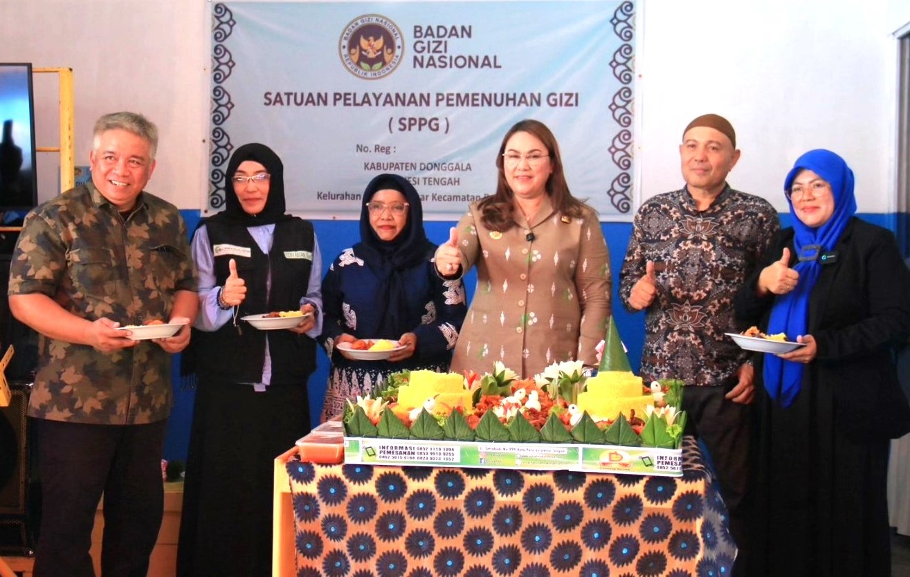 Bupati Vera Resmikan SPPG Kabonga Besar, Tegaskan Komitmen Donggala Bangun Generasi Sehat  