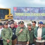 Penegakan Hukum Tanpa Kompromi: Menhan dan Panglima Tni Tinjau Penertiban Tambang Ilegal