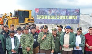 Penegakan Hukum Tanpa Kompromi: Menhan dan Panglima Tni Tinjau Penertiban Tambang Ilegal