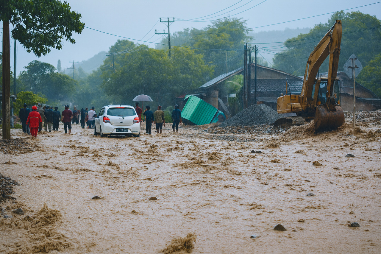 Banjir Rusak Ruas Trans Palu–Donggala, Aktivitas Tambang Galian C Disorot Warga