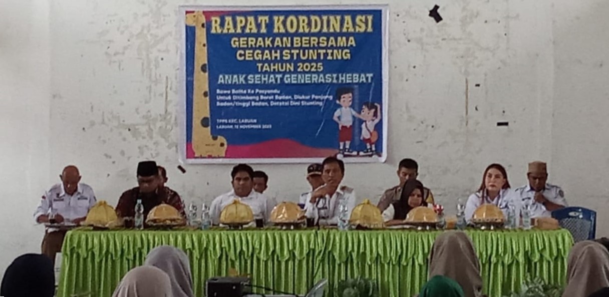 Pemerintah Kecamatan Labuan Gelar Rapat Percepatan Program Konvergensi Cegah Stunting