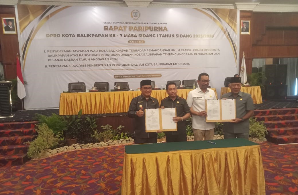 DPRD Balikpapan Gelar Paripurna ke-7: Pemkot Tegaskan Komitmen Kawal APBD 2026 di Tengah Penurunan TKD Rp 1 Triliun