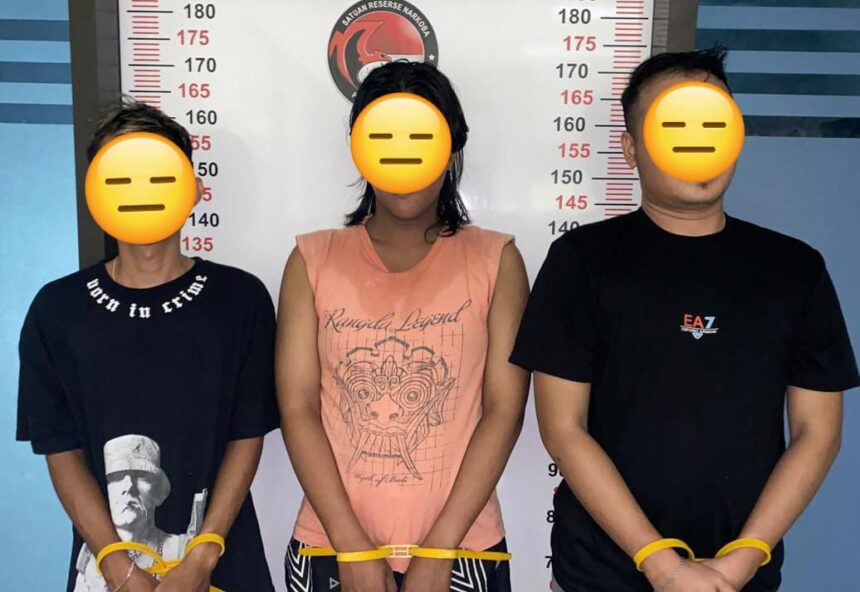 Satresnarkoba Polresta Balikpapan Ringkus Tiga Pelaku Sabu, Dua Residivis Kembali Beraksi