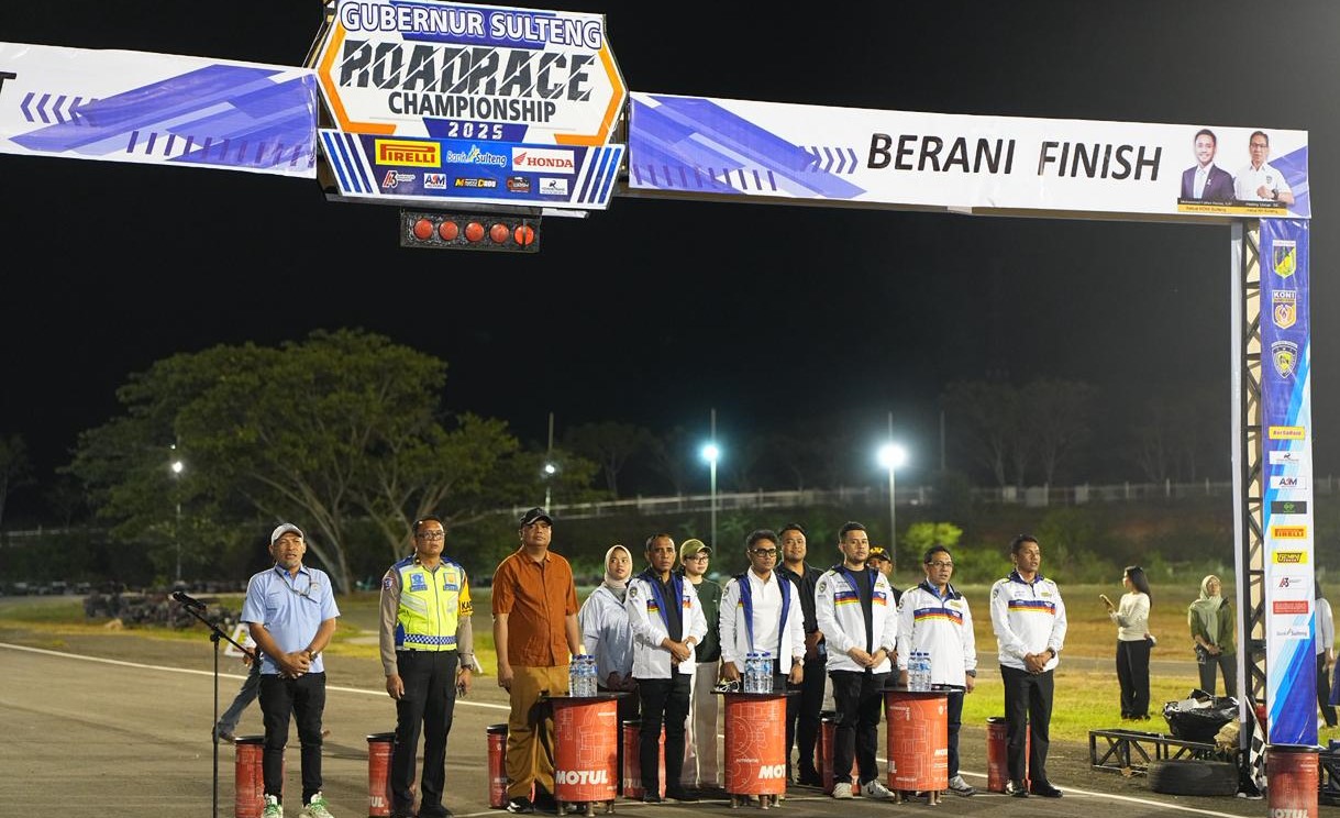 Gubernur Sulteng Road Race Championship 2025 Resmi Dibuka, Sirkuit Panggona Jadi Pusat Adrenalin Otomotif