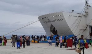 KM Dharma Kencana V Berlabu di Pelabuhan Donggala, Angkut 979 Penumpang