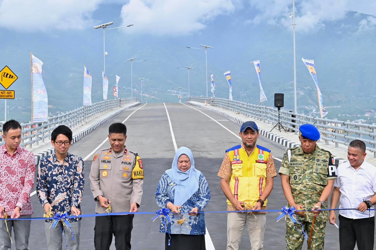 Jembatan Palu IV dan Elevated Road Resmi Dibuka, Ikon Kebangkitan Kota Palu Pascabencana