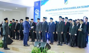 Anwar Hafid Lantik 40 Pejabat Strategis, Tekankan Pelayanan Rakyat Tak Boleh Terhambat Anggaran