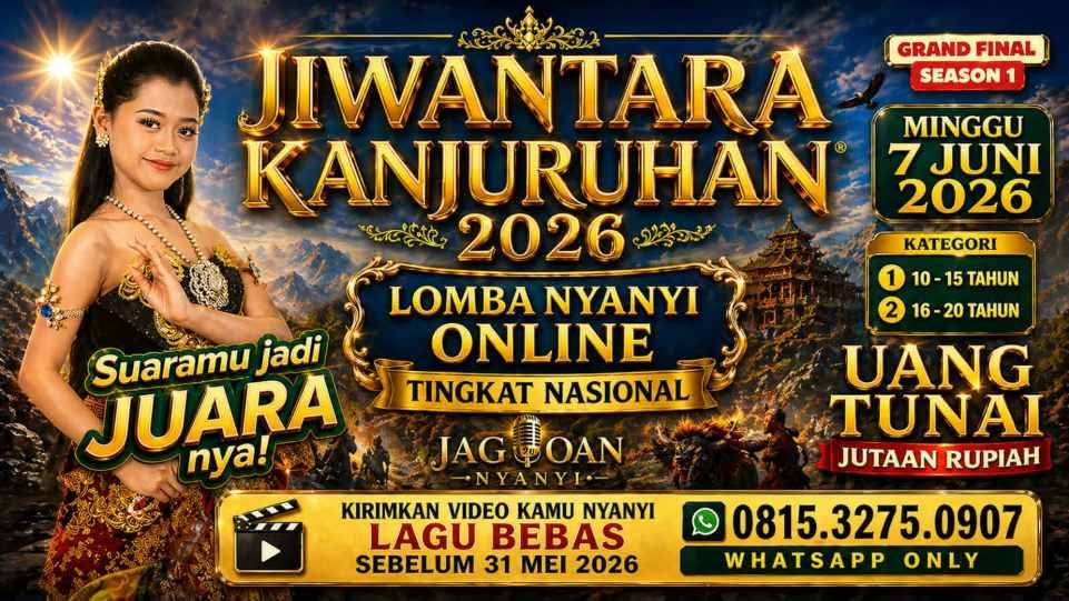 Vanya Wijaya Ajak Generasi Muda Ikut Lomba Nyanyi Tingkat Nasional “Jiwantara Kanjuruhan 2026 Season I”
