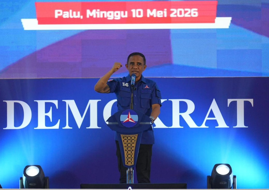 Demokrat Sulteng Bergelora, Anwar Hafid Ditetapkan Aklamasi Pimpin Partai hingga 2031