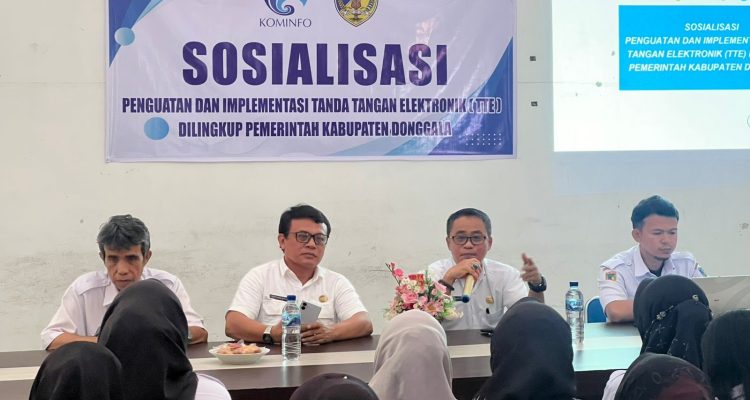 Donggala Percepat Transformasi Digital, Diskominfo Sosialisasikan Implementasi Tanda Tangan Elektronik