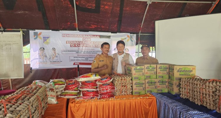 P2KB Sulteng Salurkan Bantuan untuk Korban Gempa di Nokilalaki, Perkuat Ketahanan Keluarga Pascabencana