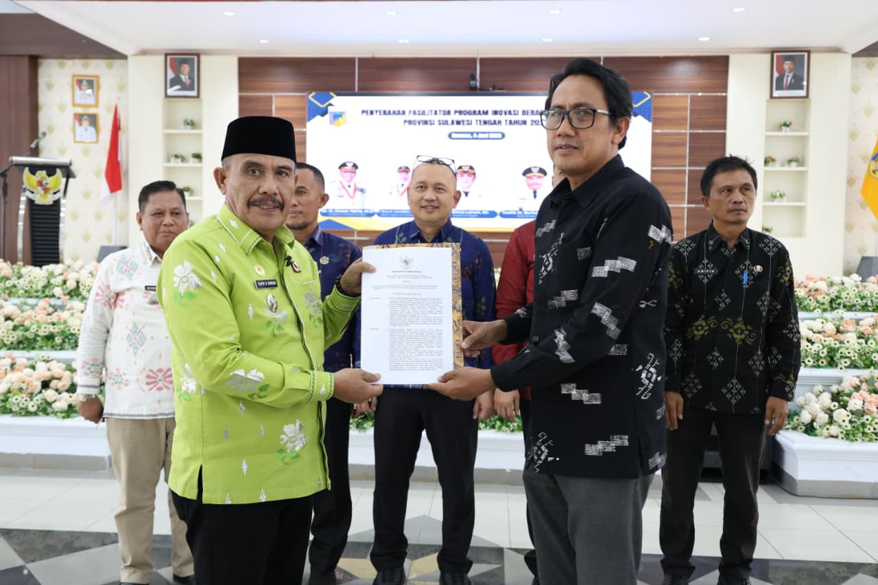 Wabup Donggala Terima Penyerahan Fasilitator Berani Mombangu, Perkuat Akselerasi Pengentasan Kemiskinan di 50 Desa