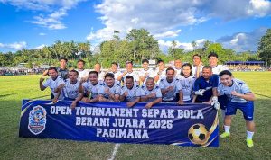 Ribuan Warga Padati Lapangan 12 Februari, Gubernur Anwar Hafid Buka Turnamen Berani Juara Pagimana 2026 dengan Hattrick Spektakuler