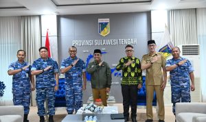 Gubernur Anwar Hafid Terima Danlanud Sultan Hasanuddin, Bahas Pengembangan Lanud Palu dan Penguatan Kesiapsiagaan Bencana