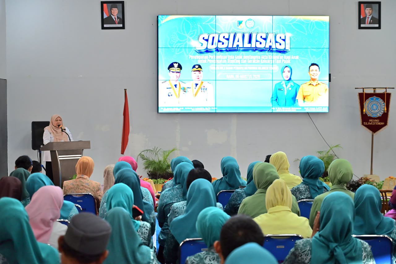 Cegah Stunting dari Pra Nikah, Wagub Sulteng: PKK Jadi Garda Terdepan Selamatkan Generasi Emas