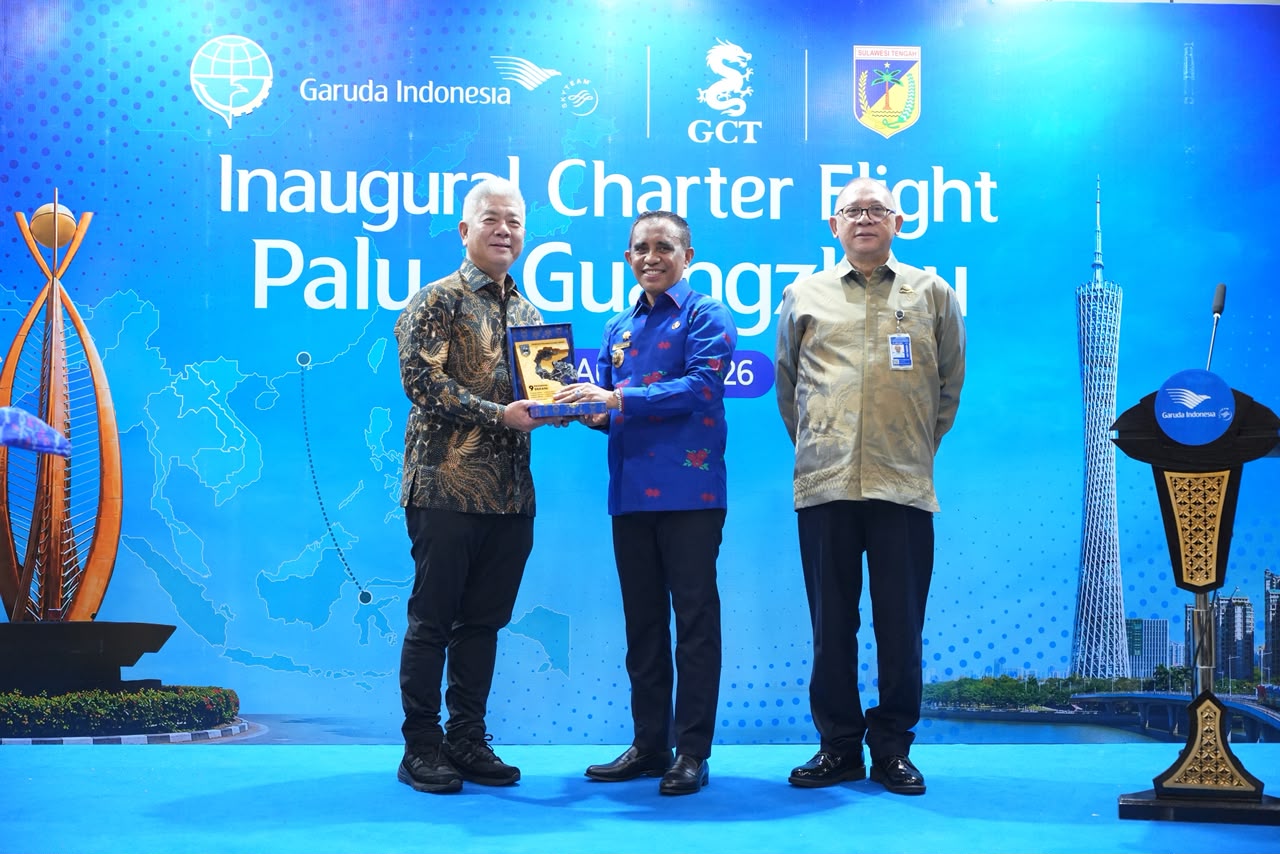 Penerbangan Perdana Palu–Guangzhou Tandai Babak Baru Sulawesi Tengah Menembus Pasar Internasional