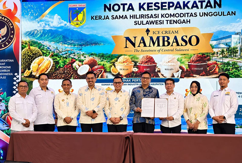 Hilirisasi Komoditas Unggulan Sulteng Dimulai, Ice Cream Nambaso Disiapkan Tembus Pasar Global
